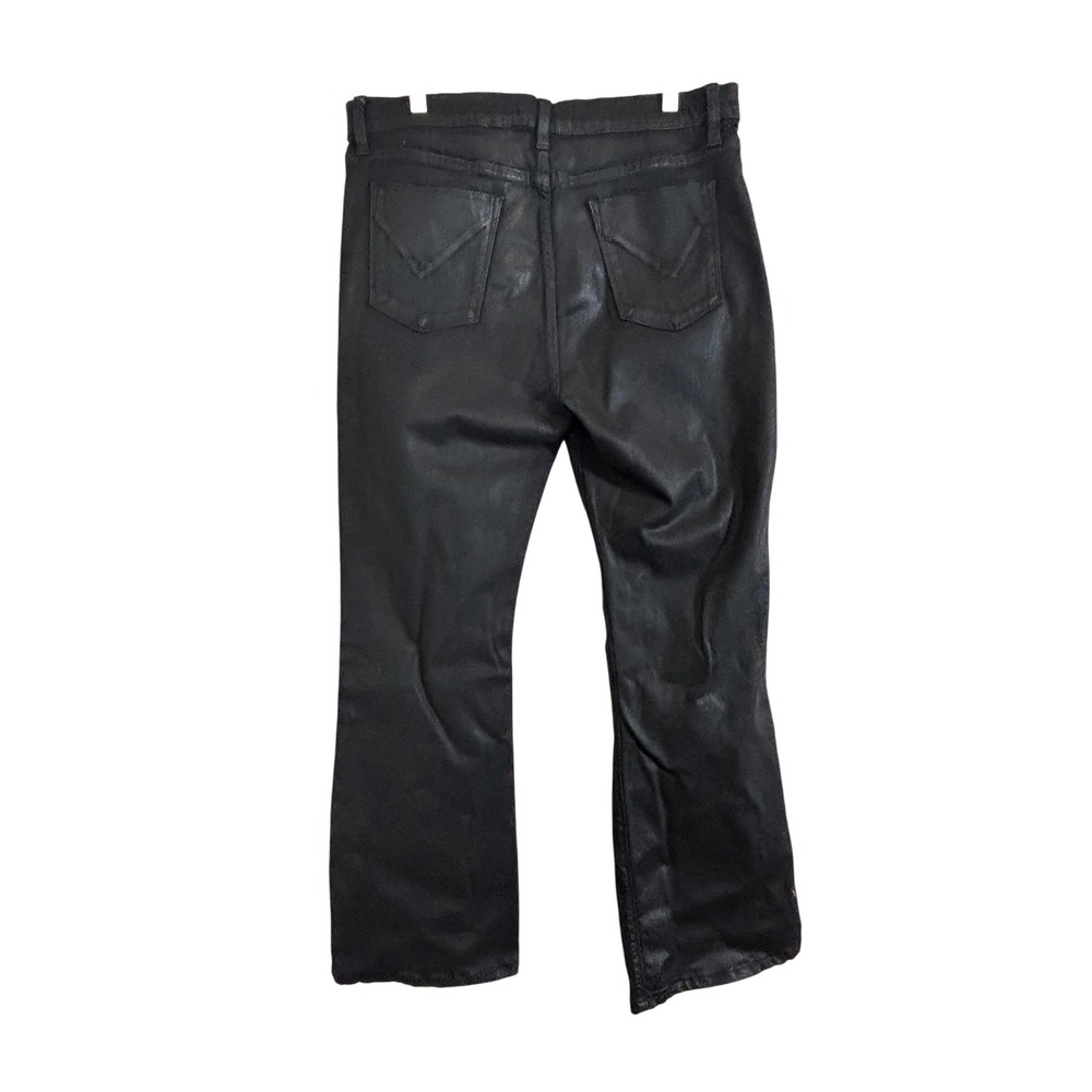 Hudson Nico Mid Rise Bootcut Coated Black Barbara Jeans Women's Size 34 - Picture 14 of 16